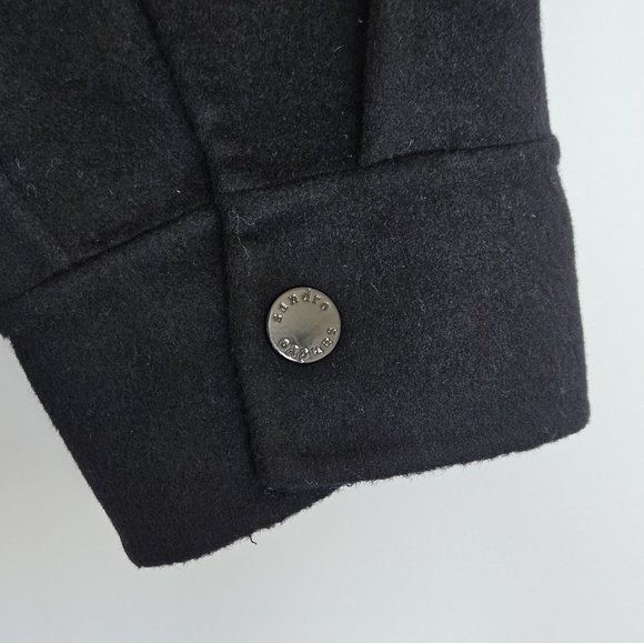 Sandro Versaille Embellished Sequined Wool Blend Black Jacket in Noir Small - Picture 10 of 16